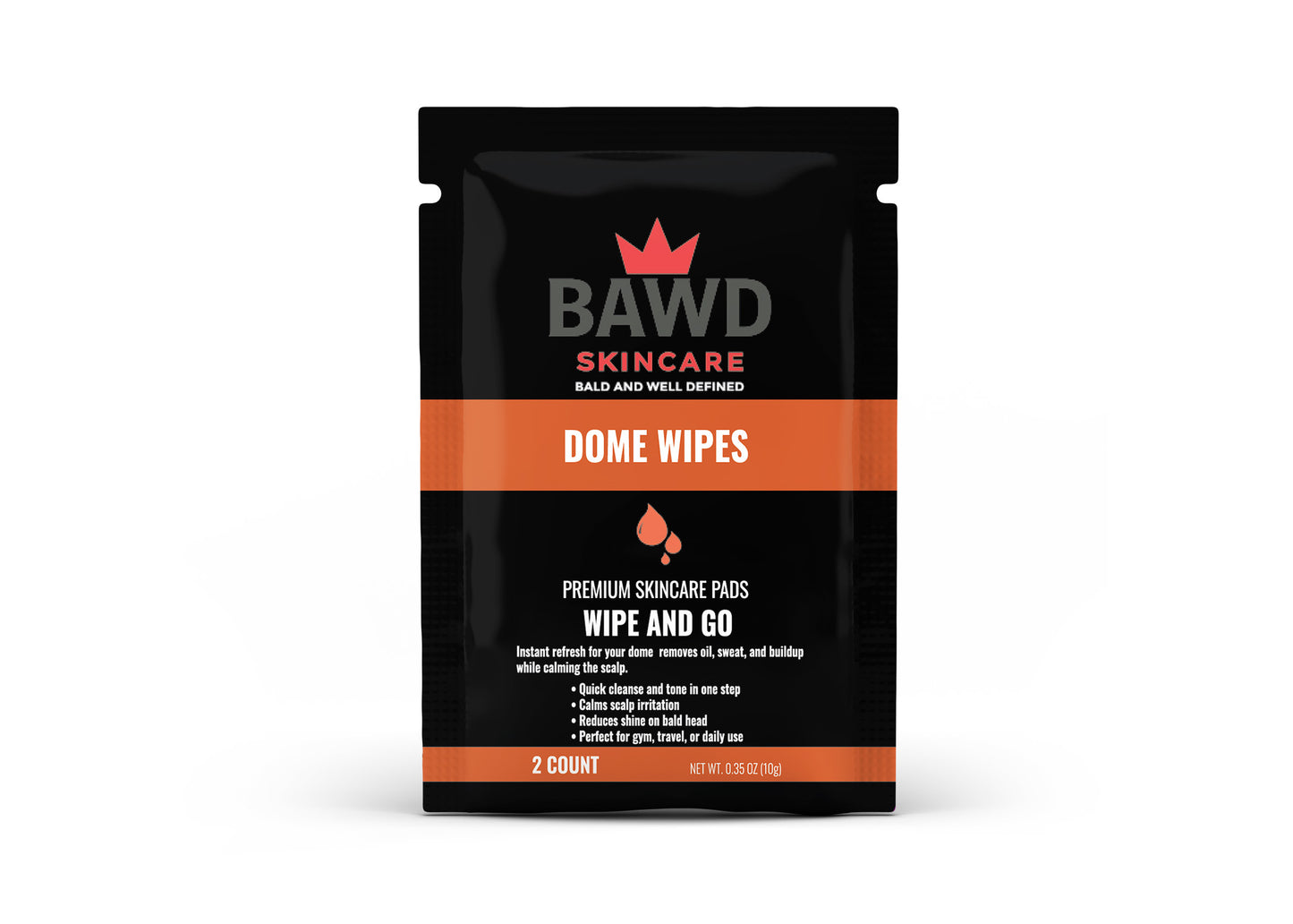 BAWD Dome Wipes On the Go Clean (2 Count)