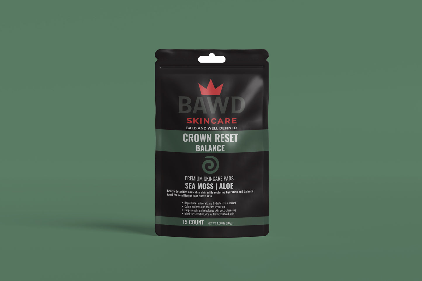 Crown Reset Balance Premium Cleansing Pads (15 Count)